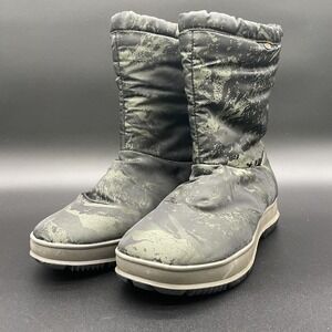 Bogs Snowday Mtn Mid Waterproof Boot Women 8 US Green and Black